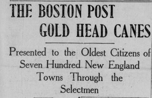 The Boston Post Gold Head Canes